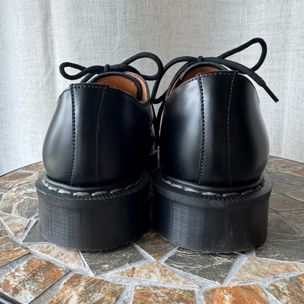 Solovair 3 Eye Gibson Black Hi-Shine Leather | UK 5 / US 6 | Made in England - Picture 9 of 15
